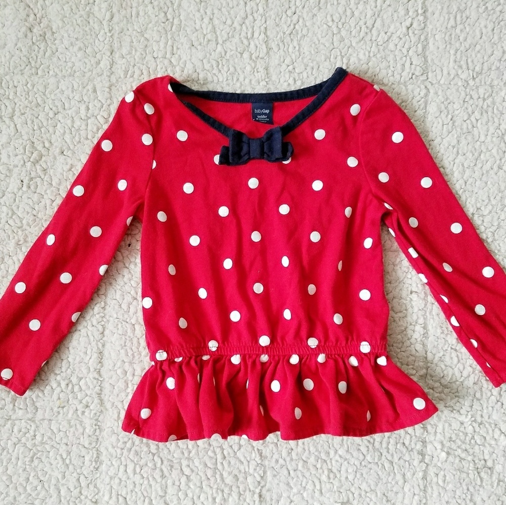 Baby Gap peplum top sz 18-24 mo.